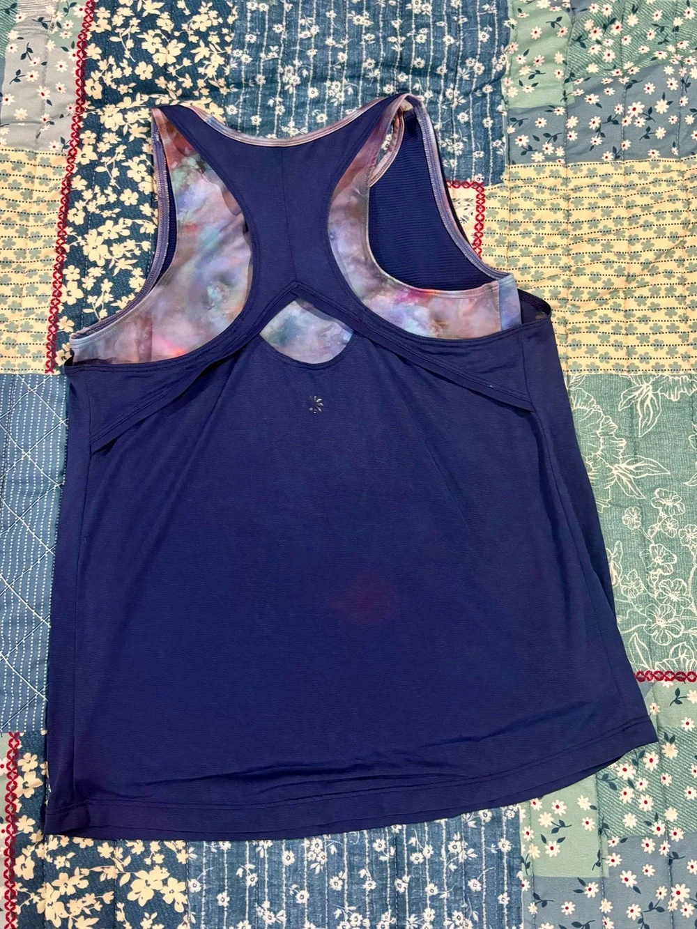 Athleta Girl Galaxy print Tank set with Leggings